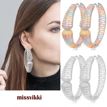 missvikki Luxury Gorgeous Big Hoop Earrings for Women Bridal Wedding Anniversary Prom Party Show Jewelry Earrings Accessories
missvikki Luxury Gorgeous Big Hoop Earrings for Women Bridal Wedding Anniversary Prom Party Show Jewelry Earrings Accessories