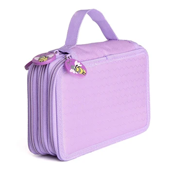 Student Pen Pencil Case 3 Layer Oxford Brush Holder Makeup Pouch Storage Bag Purple
Student Pen Pencil Case 3 Layer Oxford Brush Holder Makeup Pouch Storage Bag Purple