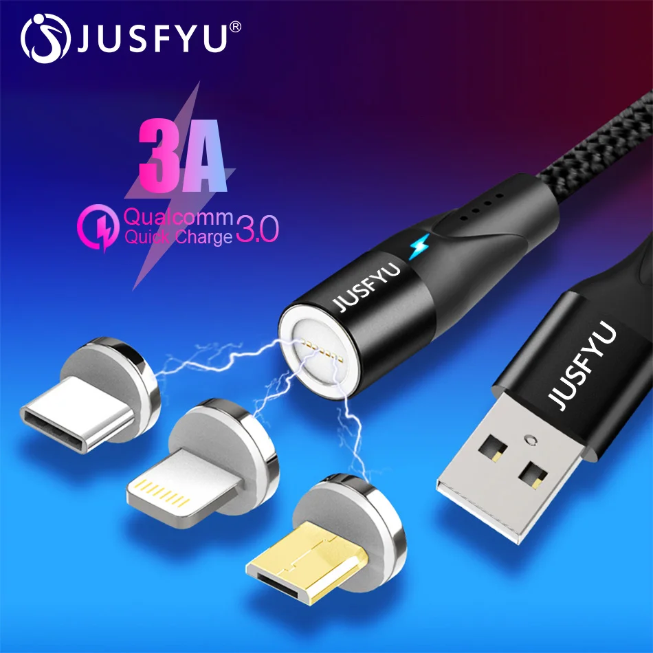 Magnetic Cable Data Transfer Line 1M Nylon 3A Fast Charge LED Micro USB For Apple Android Type C for iPhone X Xs XR for Huawei
Magnetic Cable Data Transfer Line 1M Nylon 3A Fast Charge LED Micro USB For Apple Android Type C for iPhone X Xs XR for Huawei