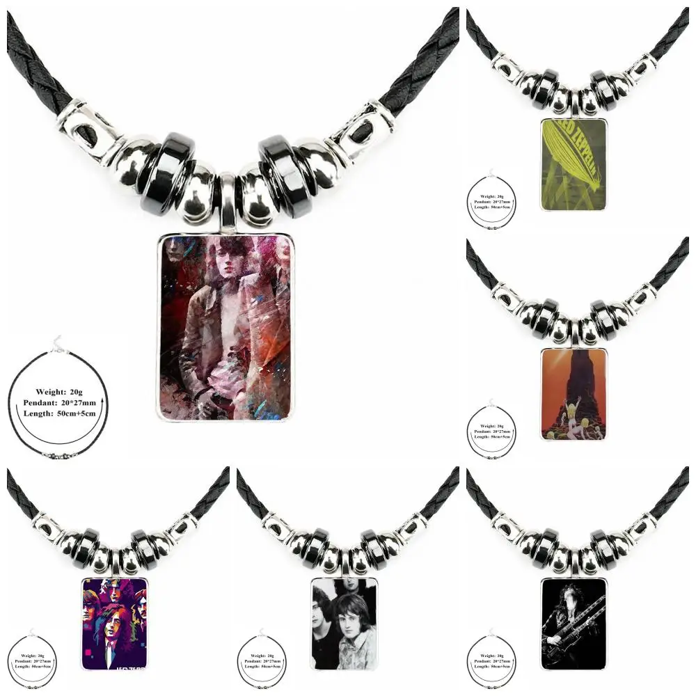 EJ Glaze For Women Party Gift Harajuku Jewelry Black Leather Bead Pendant Glass Cabochon Choker Necklace Led Zeppelin Band
EJ Glaze For Women Party Gift Harajuku Jewelry Black Leather Bead Pendant Glass Cabochon Choker Necklace Led Zeppelin Band