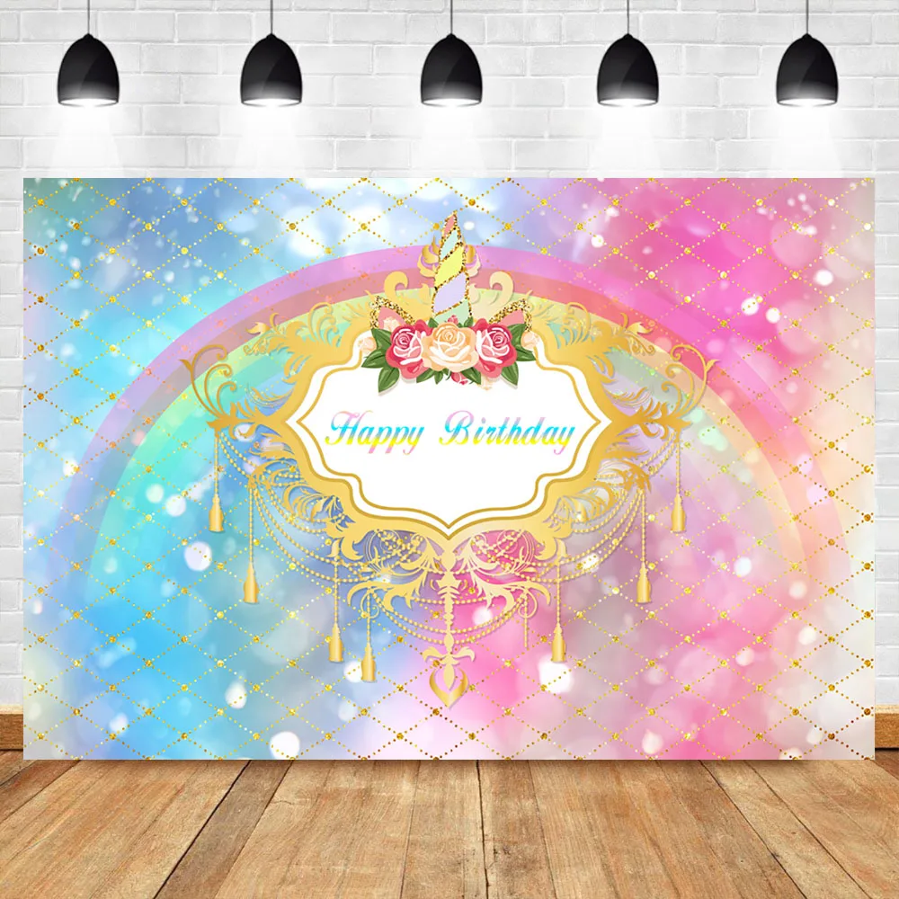 NeoBack Unicorn Birthday Backdrop Rainbow Folwer Birthday Party Cake Cable Decoration Banner Photography Background
NeoBack Unicorn Birthday Backdrop Rainbow Folwer Birthday Party Cake Cable Decoration Banner Photography Background