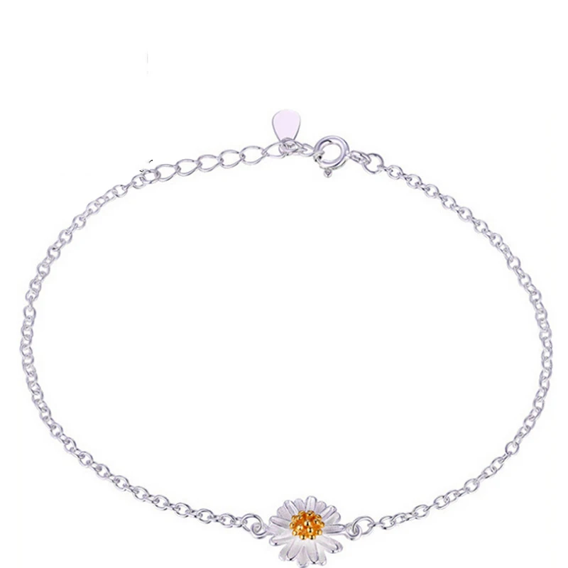 Wholesale 2 Colors Girls Birthday Gift Fashion 925 Sterling Silver Flower Bracelets for Women Jewelry Accessories Free Shipping
Wholesale 2 Colors Girls Birthday Gift Fashion 925 Sterling Silver Flower Bracelets for Women Jewelry Accessories Free Shipping