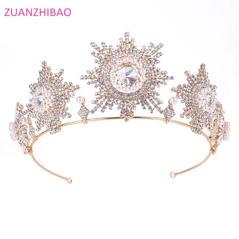 Luxury Trendy Rhinestone Crystal Tiara Big Crown For Wedding Bride Queen Headpiece Tiaras And Crowns Bridal Hair Accessories
Luxury Trendy Rhinestone Crystal Tiara Big Crown For Wedding Bride Queen Headpiece Tiaras And Crowns Bridal Hair Accessories