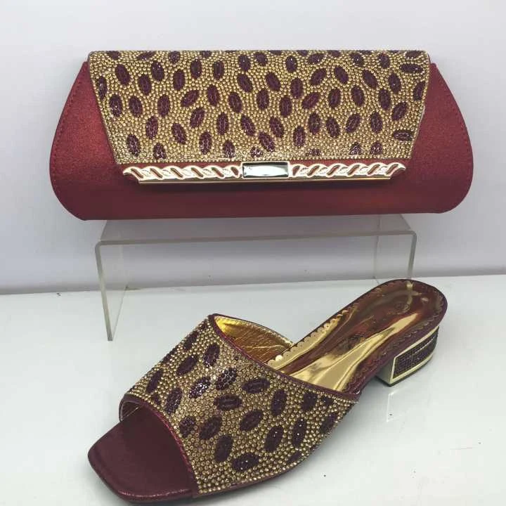 Wine Matching Shoes and Bags for African Party Italian Ladies Shoe and Bag Set for Wedding High Quality African Shoes and Bag
Wine Matching Shoes and Bags for African Party Italian Ladies Shoe and Bag Set for Wedding High Quality African Shoes and Bag