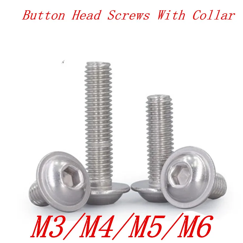 10-20Pcs hex socket screw with washer M3 M4 M5 M6 304 Stainless Steel Hexagon Socket Button Head Screws With Collar Bolt
10-20Pcs hex socket screw with washer M3 M4 M5 M6 304 Stainless Steel Hexagon Socket Button Head Screws With Collar Bolt