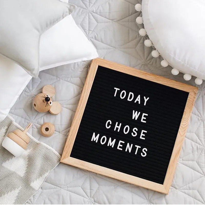 Felt Oak Frame Letter Board 10Inch With Interchangeable Letters Message Board Sign Nordic Style Children Gift Wedding Decoration
Felt Oak Frame Letter Board 10Inch With Interchangeable Letters Message Board Sign Nordic Style Children Gift Wedding Decoration