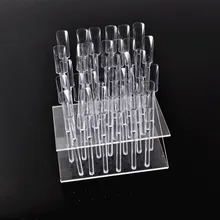 Дизайн ногтей Польский Дисплей показывая стойки с 32 Дисплей поп Щупы для мангала Дизайн ногтей советы Пластик DIY маникюр практике инструмен...(China)