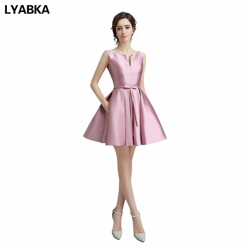 Prom Dresses Abendkleider Hot Sale Satin With Pockets Short Prom Dresses Summer Dress 2019 Vestido Curto Scoop Neck Prom Dress
Prom Dresses Abendkleider Hot Sale Satin With Pockets Short Prom Dresses Summer Dress 2019 Vestido Curto Scoop Neck Prom Dress