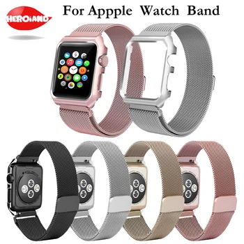 smart Milanese Loop Straps Stainless Steel watch band For Apple Watch 42/38mm wristband Link Bracelet watch 123 metal with case
smart Milanese Loop Straps Stainless Steel watch band For Apple Watch 42/38mm wristband Link Bracelet watch 123 metal with case