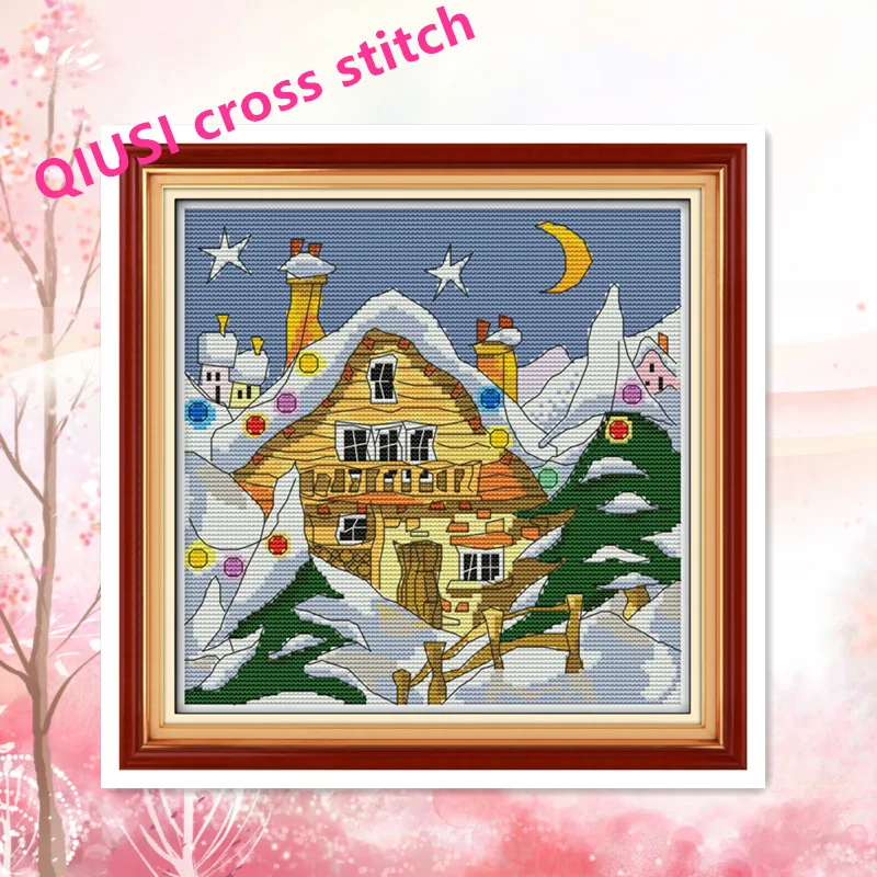 Needlework,11ct/14ct DIY Cross stitch,Sets For Embroidery kits Street Snow Pattern Cross-Stitch painting Home Wall Decor
Needlework,11ct/14ct DIY Cross stitch,Sets For Embroidery kits Street Snow Pattern Cross-Stitch painting Home Wall Decor