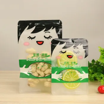 100pcs Matte transparent flat bottom ziplock bag food candy gift packing bags large small cute plastic pouch package 
100pcs Matte transparent flat bottom ziplock bag food candy gift packing bags large small cute plastic pouch package