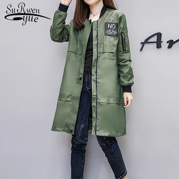 New 2018 Spring and Autumn women jacket Middle and Long Army Green Windbreaker Casaco Feminina Coat Loose zipper jackets 1270 40
New 2018 Spring and Autumn women jacket Middle and Long Army Green Windbreaker Casaco Feminina Coat Loose zipper jackets 1270 40