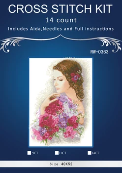 Similar DMC threads Rose flowers Girl DIY Handmade Counted Cross Stitch Needlework Set Embroidery Kit Home Decoration 14CT
Similar DMC threads Rose flowers Girl DIY Handmade Counted Cross Stitch Needlework Set Embroidery Kit Home Decoration 14CT