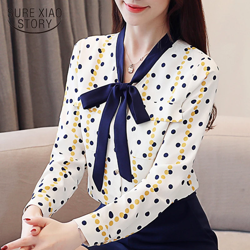 fashion womens tops and blouses 2019 Bow V-neck office blouse women dot chiffon blouse shirt Long Sleeve women shirts 2422 50
fashion womens tops and blouses 2019 Bow V-neck office blouse women dot chiffon blouse shirt Long Sleeve women shirts 2422 50