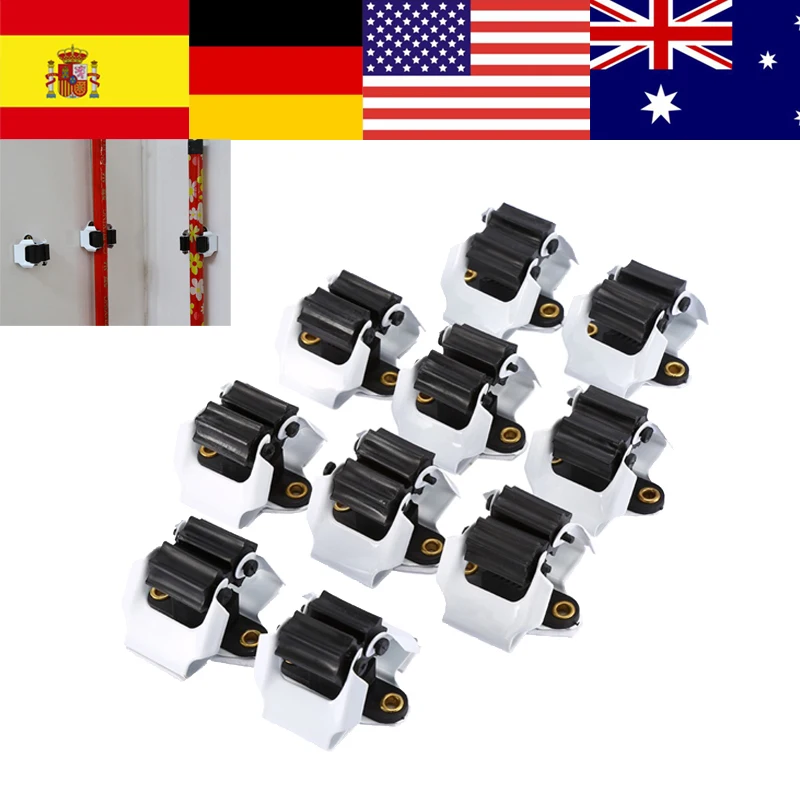 10Pcs Wall Mounted Mop Holder Brush Broom Hanger Plastic Mop Holder Magic Kitchen Organizer Storage Rack Kitchen Tool
10Pcs Wall Mounted Mop Holder Brush Broom Hanger Plastic Mop Holder Magic Kitchen Organizer Storage Rack Kitchen Tool