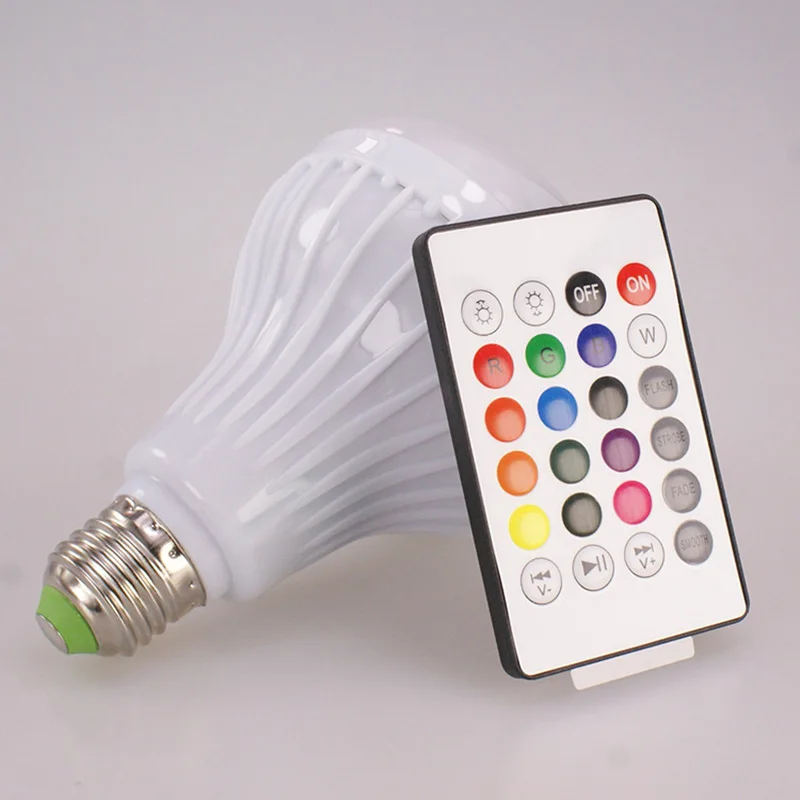 Wireless Bluetooth Speaker Bulb LED Light Lamp Smart Music Playing With Remote Controller LB88
Wireless Bluetooth Speaker Bulb LED Light Lamp Smart Music Playing With Remote Controller LB88
