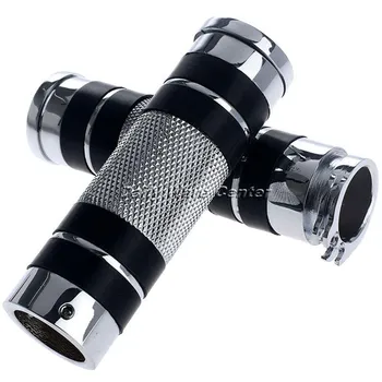 1Pair 22mm Motorcycle Handlebar Handle Hand Grips Chrome Bars Ends Universal for Cruisers Motor Bikes Choppers W/ 1" handlebars
1Pair 22mm Motorcycle Handlebar Handle Hand Grips Chrome Bars Ends Universal for Cruisers Motor Bikes Choppers W/ 1" handlebars