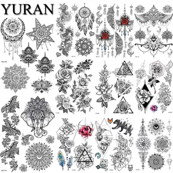 Women Arm Wrist Mandala Flower Henna Fake Tattoos Stickers Black India Dream Catcher Tattoo Temporary Girls Rose Waterproof Tato
Women Arm Wrist Mandala Flower Henna Fake Tattoos Stickers Black India Dream Catcher Tattoo Temporary Girls Rose Waterproof Tato