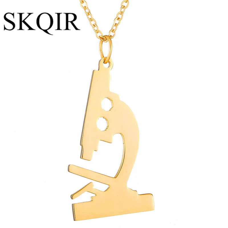 Gold Silver Color Cute Experiment Microscope Model Pendant Medical Kolye Creative Jewelry For Nurse Student Doctor Gift Berloque
Gold Silver Color Cute Experiment Microscope Model Pendant Medical Kolye Creative Jewelry For Nurse Student Doctor Gift Berloque
