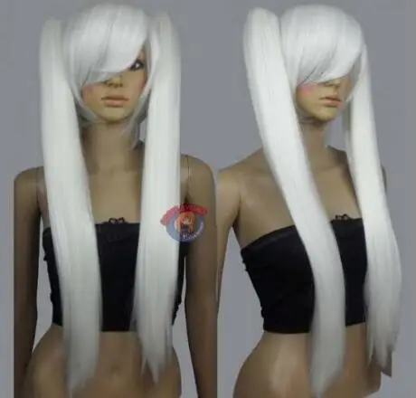 Wig Long Silver White Cosplay Straight Wig With Two Clip On Ponytails Free Shipping
Wig Long Silver White Cosplay Straight Wig With Two Clip On Ponytails Free Shipping