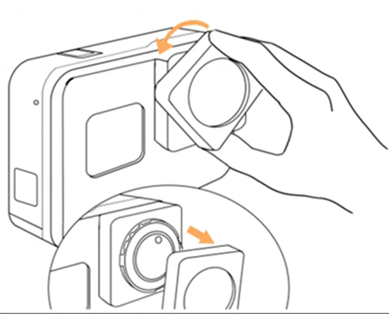 Description Picture 2 of itemGlass ND4 ND8 ND16 Neutral Density Protective Lens Replacement Filter for Gopro Hero 7 6 5 Black / Hero 2018 Action Sport Camera