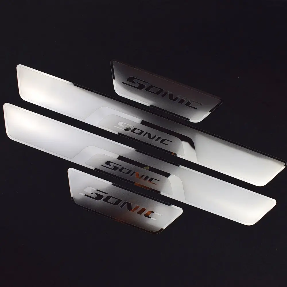 Car Door Sill Trim Cover fot Sonic Stainless Steel Door Sill Scuff Plate Fit for Chevrolet Sonic 2014-2017
Car Door Sill Trim Cover fot Sonic Stainless Steel Door Sill Scuff Plate Fit for Chevrolet Sonic 2014-2017