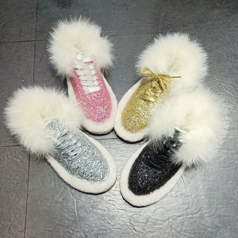 Women's Flats 2019 Winter Korean Style Fashion Sequins Lace Up Girl Warm Shoe Flat Shoes Women Winter Bling Shoes Woman Shoe
Women's Flats 2019 Winter Korean Style Fashion Sequins Lace Up Girl Warm Shoe Flat Shoes Women Winter Bling Shoes Woman Shoe