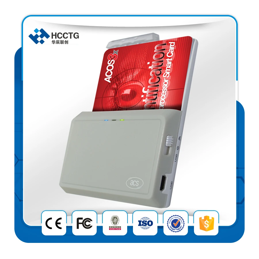 ACR3901U-S1 13.56 ACS Bluetooth ISO 7816 IC Contact Card Reader Android Chip Reader Writer
ACR3901U-S1 13.56 ACS Bluetooth ISO 7816 IC Contact Card Reader Android Chip Reader Writer
