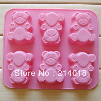 The teddy bear silicone cake mold Baby very like Quality assurance of FDA 6hole chocolate mould NO.:SI076
The teddy bear silicone cake mold Baby very like Quality assurance of FDA 6hole chocolate mould NO.:SI076