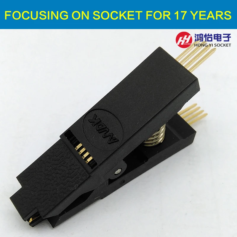 BIOS SOP8 SOIC8 Original Straight Test Clip Pin Pitch1.27mm Universal Body Non-Dismantling Programming Clip
BIOS SOP8 SOIC8 Original Straight Test Clip Pin Pitch1.27mm Universal Body Non-Dismantling Programming Clip