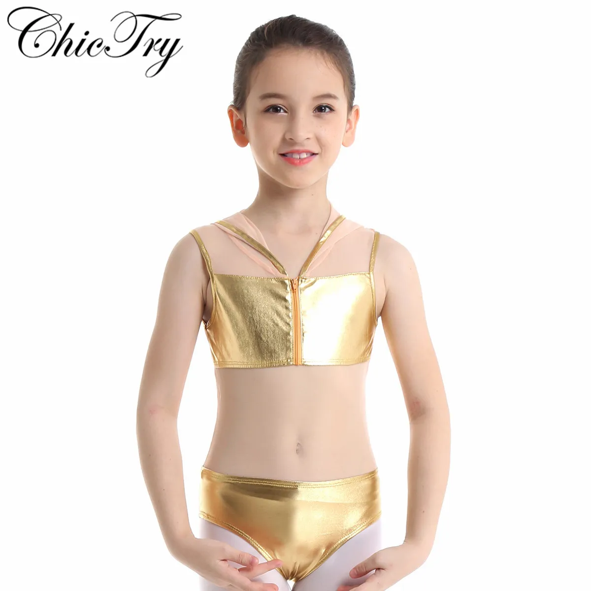 Girls Children Shiny Metallic Mesh Ballet Leotards for Girls Ballet Dance Dancewear Gymnastics Leotard Dress for Stage Perform
Girls Children Shiny Metallic Mesh Ballet Leotards for Girls Ballet Dance Dancewear Gymnastics Leotard Dress for Stage Perform
