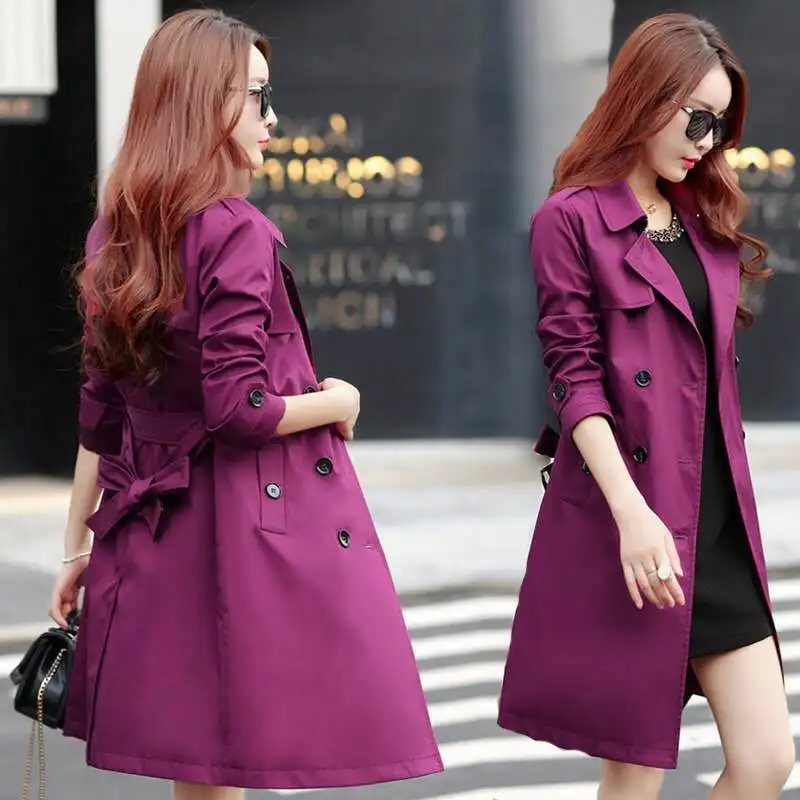 Spring Autumn Women's Casual Long trench Coat Oversize Double Breasted Outwear Windbreaker Female Plus Size 4XL
Spring Autumn Women's Casual Long trench Coat Oversize Double Breasted Outwear Windbreaker Female Plus Size 4XL