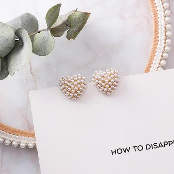 2019 New Arrive Heart Simulated Pearl Stud Earrings For Women Girl Sweety Fashion Pendientes Mujer Moda Jewelry Gift
2019 New Arrive Heart Simulated Pearl Stud Earrings For Women Girl Sweety Fashion Pendientes Mujer Moda Jewelry Gift