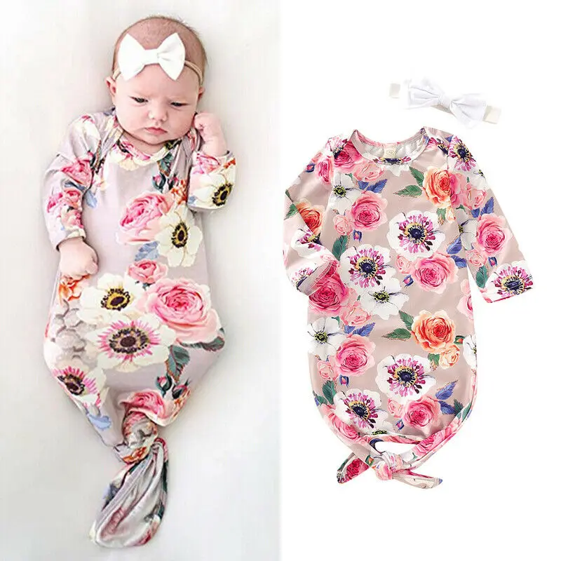 Newborn Swaddle Blanket Baby Girls Floral Sleeping Bag Wrap Headband Clothes 0-6M 
Newborn Swaddle Blanket Baby Girls Floral Sleeping Bag Wrap Headband Clothes 0-6M