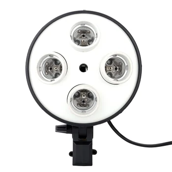 Four-capped Lamp Holder Lighting Lamp Bulb Holder Adapter for Photo Video Studio Softbox Kit
Four-capped Lamp Holder Lighting Lamp Bulb Holder Adapter for Photo Video Studio Softbox Kit