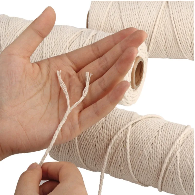 100% pure Cotton string yarnCords Sewing Thread 400 M DIY Decoration Supply Handmade Artisan String Rope Craft Twisted Macrame
100% pure Cotton string yarnCords Sewing Thread 400 M DIY Decoration Supply Handmade Artisan String Rope Craft Twisted Macrame