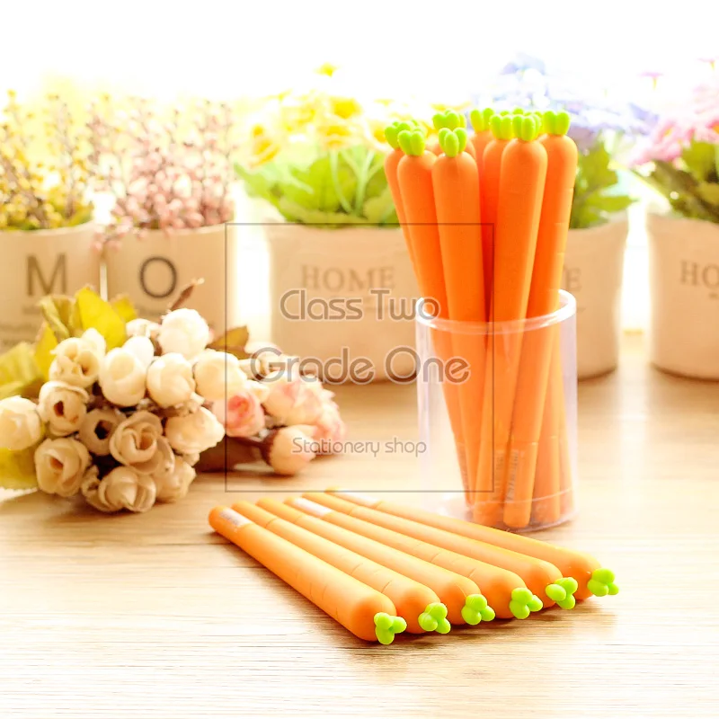 1 pcs/Lot Carrot gel pen 0.5mm black ink pens Vegetable type for kids stationery Office accessories school supplies
1 pcs/Lot Carrot gel pen 0.5mm black ink pens Vegetable type for kids stationery Office accessories school supplies