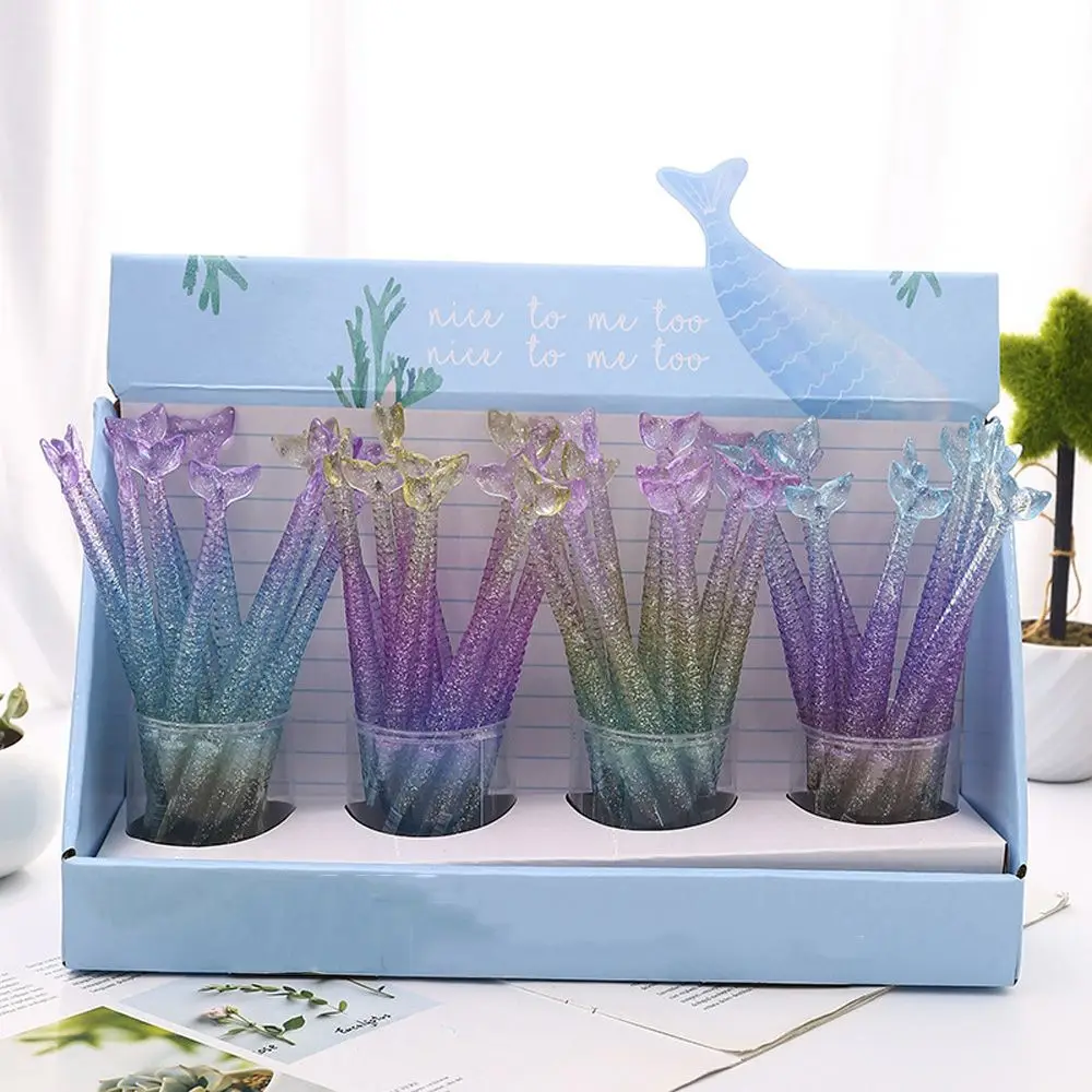 1pc Cute Mermaid Sparkling Powder Gel Pen 0.5mm Black Ink Signature Pens Escolar Papelaria School Office Writing Pen Supplies
1pc Cute Mermaid Sparkling Powder Gel Pen 0.5mm Black Ink Signature Pens Escolar Papelaria School Office Writing Pen Supplies