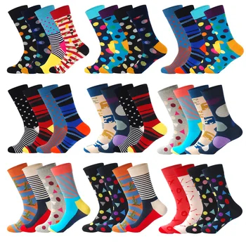 LIONZONE 4Pairs/Lot Colorful Cotton Men Socks Funny Dot Striped Harajuku Happy Socks for Christmas Gift
LIONZONE 4Pairs/Lot Colorful Cotton Men Socks Funny Dot Striped Harajuku Happy Socks for Christmas Gift