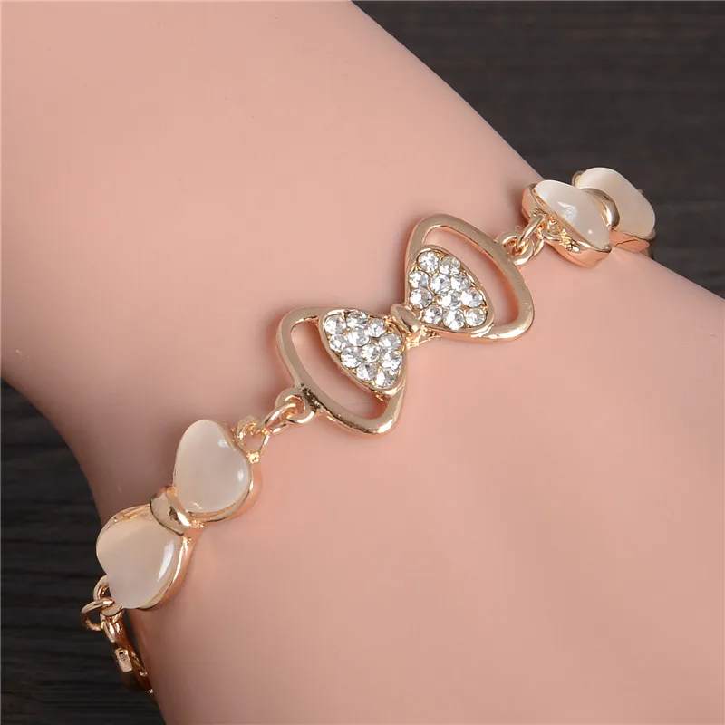 wedding bridal jewelry gifts gold color link chain bowknot beaded charm bracelets opals stone crystal bracelet for women
wedding bridal jewelry gifts gold color link chain bowknot beaded charm bracelets opals stone crystal bracelet for women