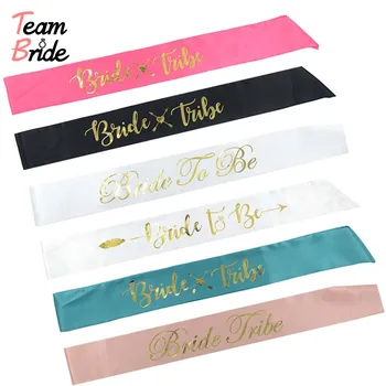 

Team Bride Tribe Sash Bride To Be Sash for Wedding Party Bridal Shower Bachelorette Hen Party Decorations Favors Gifts Supplies