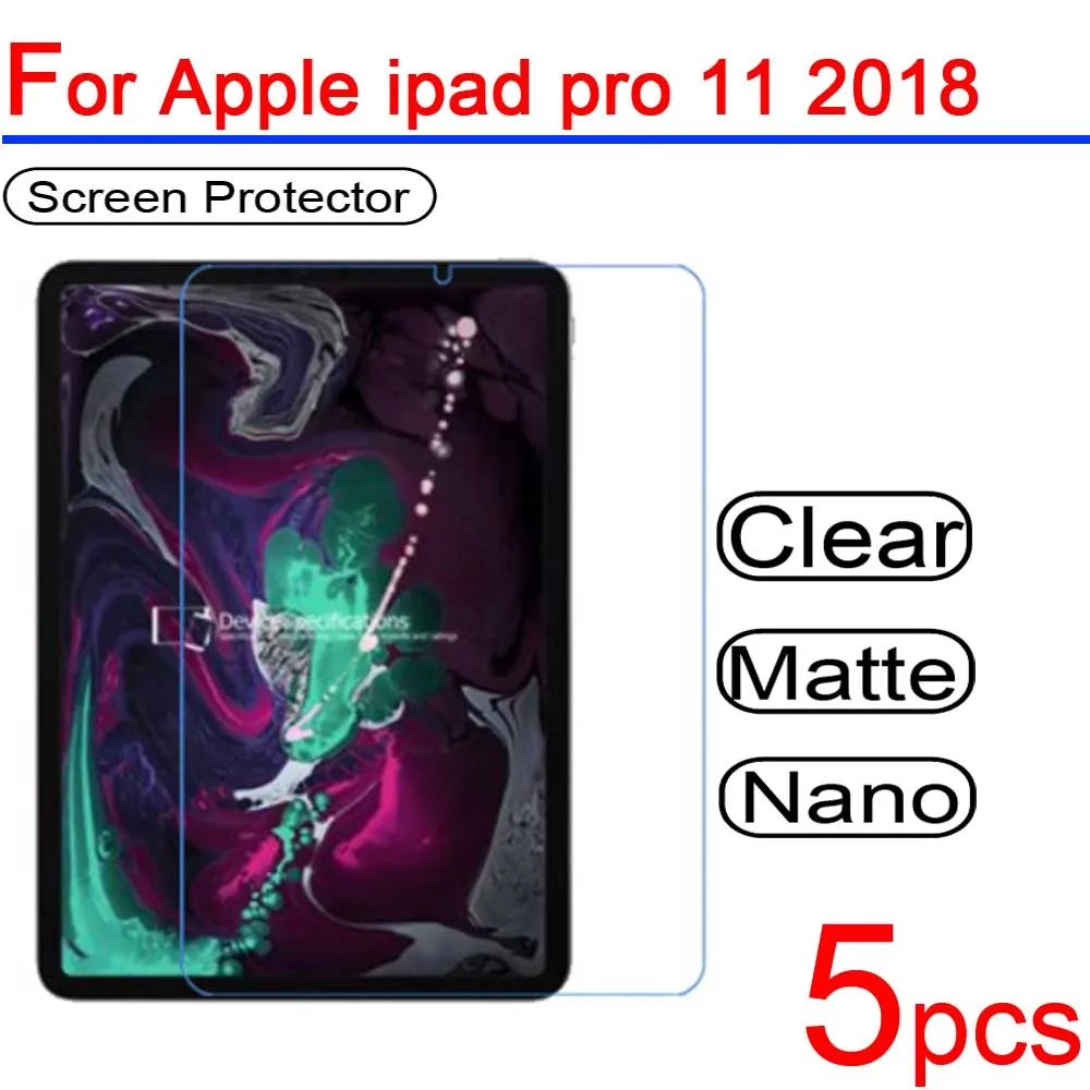 5pcs Ultra Clear PET Soft LCD for Ipad Pro 11 2018 Screen Protector Guard Cover for For Ipad Pro 11 2018 Tablet Protective Film
5pcs Ultra Clear PET Soft LCD for Ipad Pro 11 2018 Screen Protector Guard Cover for For Ipad Pro 11 2018 Tablet Protective Film