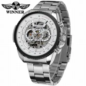 Winner Fashion Design Black Mechanical Watch Steel Automatic Watch Men Black Stainless Steel Band Business Relogio Male
Winner Fashion Design Black Mechanical Watch Steel Automatic Watch Men Black Stainless Steel Band Business Relogio Male