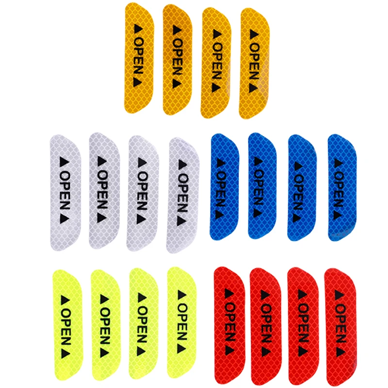 4Pcs/Set DIY Car OPEN Reflective Tape Warning Mark Reflective Open Notice Bicycle Accessories Exterior Car Door Stickers
4Pcs/Set DIY Car OPEN Reflective Tape Warning Mark Reflective Open Notice Bicycle Accessories Exterior Car Door Stickers