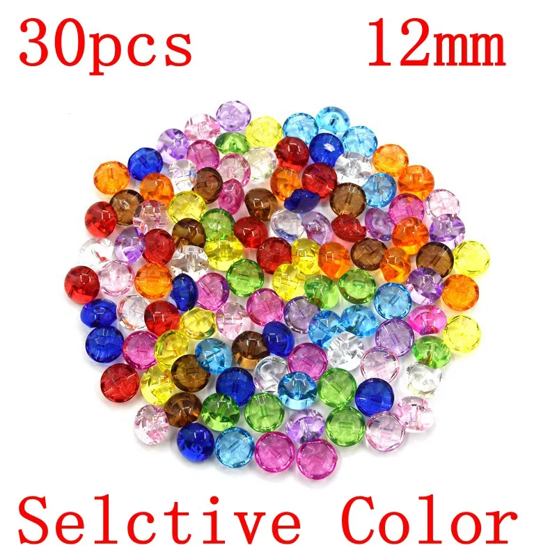 Selctive Color 30pcs 12mm Transparent Acrylic Buttons Apparel Sewing Accessories DIY crafts 194112
Selctive Color 30pcs 12mm Transparent Acrylic Buttons Apparel Sewing Accessories DIY crafts 194112