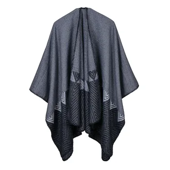 Autumn winter diamond shaped split fork shawl Europe and America long and thick imitation cashmere folk style travel cloak scarf
Autumn winter diamond shaped split fork shawl Europe and America long and thick imitation cashmere folk style travel cloak scarf