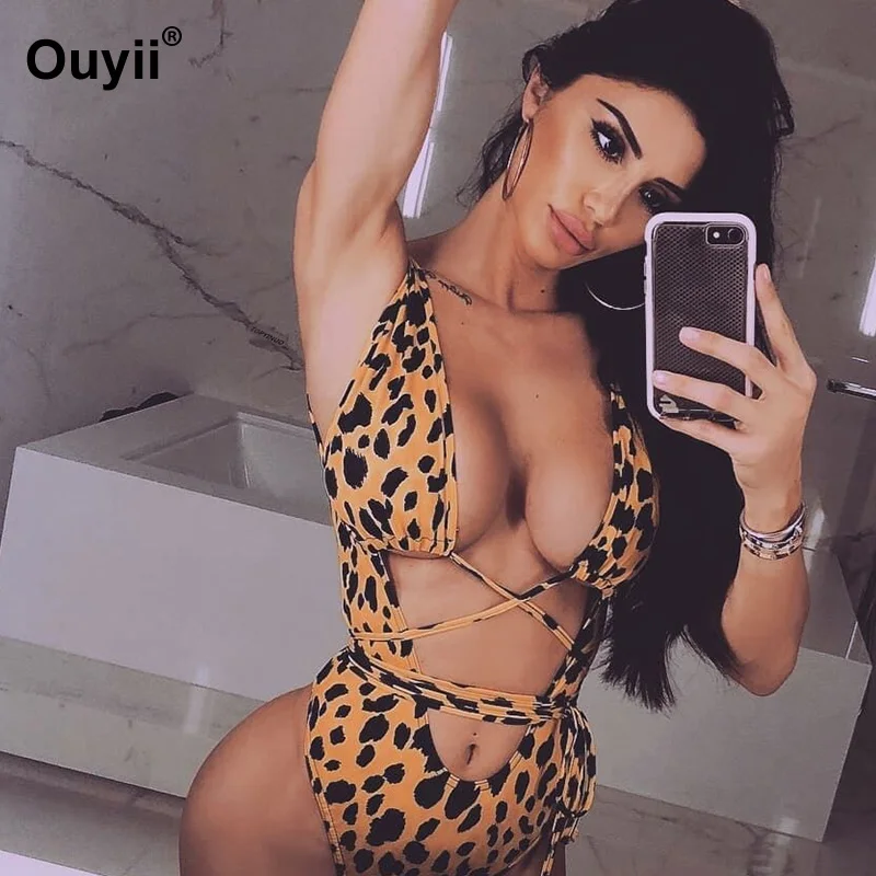 2019 New Sexy Bikini One-piece Swimsuit Ladies Fashion Leopard Hollow Tie Straps One-Piece Swimsuit Summer Fashion Bikini
2019 New Sexy Bikini One-piece Swimsuit Ladies Fashion Leopard Hollow Tie Straps One-Piece Swimsuit Summer Fashion Bikini