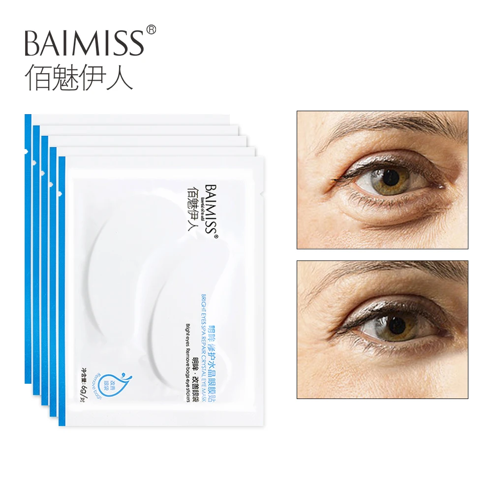 BAIMISS 10pcs=5pack Anti-Aging Bright Repair Crystal Eye Mask Skin Care Eye Patche Beauty Remove Dark Circle Eye bag Moisturizer
BAIMISS 10pcs=5pack Anti-Aging Bright Repair Crystal Eye Mask Skin Care Eye Patche Beauty Remove Dark Circle Eye bag Moisturizer