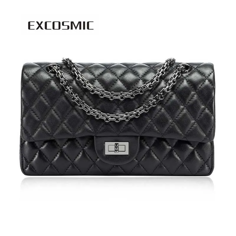 EXCOSMIC Genuine Leather Women Messenger Bag Famous Brand Female Shoulder Bag High Quality Chain Ladies Women Messenger Bag
EXCOSMIC Genuine Leather Women Messenger Bag Famous Brand Female Shoulder Bag High Quality Chain Ladies Women Messenger Bag
