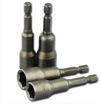 Free shipping of 5PCS/set H12mm*65mm 40Crv made hexagonal socket,Magnetic sleeves electric sockets 65mm lenght 1/4" hex shank 
Free shipping of 5PCS/set H12mm*65mm 40Crv made hexagonal socket,Magnetic sleeves electric sockets 65mm lenght 1/4" hex shank